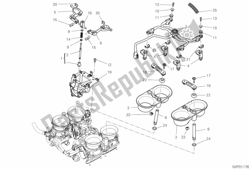 All parts for the 36b - Throttle Body of the Ducati Superbike Panigale V4 S Thailand 1100 2019